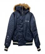 ALPHA×Uniform Experiment by SOPHNETアルファ×）の古着「コラボ N-2B フライトジャケット」｜ネイビー