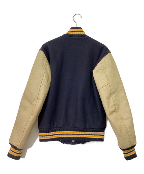 buddy（バディ）buddy (バディ) 90's 別注 Catchball アワードジャケット ネイビー×イエロー サイズ:34の古着・服飾アイテム