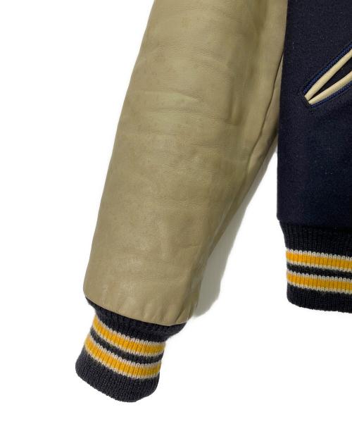 buddy（バディ）buddy (バディ) 90's 別注 Catchball アワードジャケット ネイビー×イエロー サイズ:34の古着・服飾アイテム