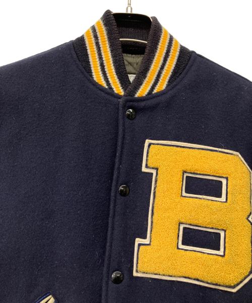 buddy（バディ）buddy (バディ) 90's 別注 Catchball アワードジャケット ネイビー×イエロー サイズ:34の古着・服飾アイテム