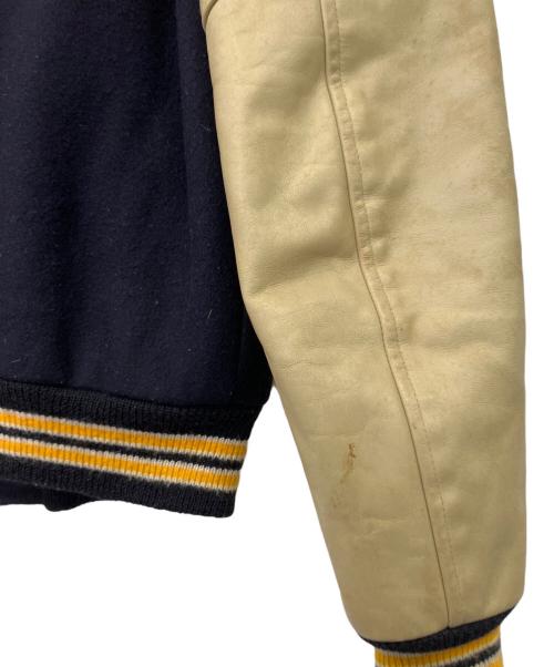 buddy（バディ）buddy (バディ) 90's 別注 Catchball アワードジャケット ネイビー×イエロー サイズ:34の古着・服飾アイテム