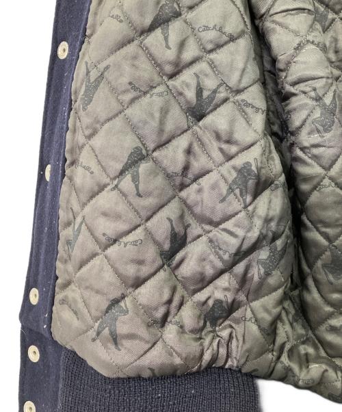 buddy（バディ）buddy (バディ) 90's 別注 Catchball アワードジャケット ネイビー×イエロー サイズ:34の古着・服飾アイテム