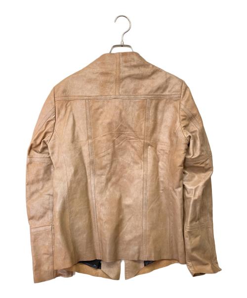 PAUL SMITH（ポールスミス）PAUL SMITH (ポールスミス) ラムレザージャケット ベージュ サイズ:Sの古着・服飾アイテム