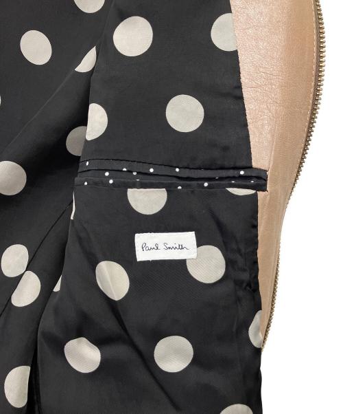 PAUL SMITH（ポールスミス）PAUL SMITH (ポールスミス) ラムレザージャケット ベージュ サイズ:Sの古着・服飾アイテム
