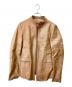 PAUL SMITH（ポールスミス）の古着「ラムレザージャケット」｜ベージュ