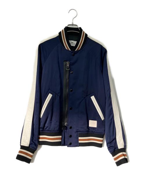 COACH（コーチ）COACH (コーチ) レザーテープスカジャン ネイビー サイズ:XSの古着・服飾アイテム
