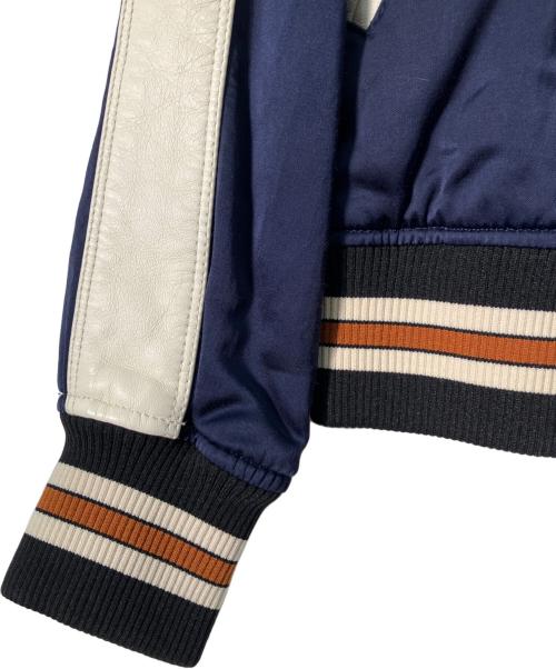 COACH（コーチ）COACH (コーチ) レザーテープスカジャン ネイビー サイズ:XSの古着・服飾アイテム