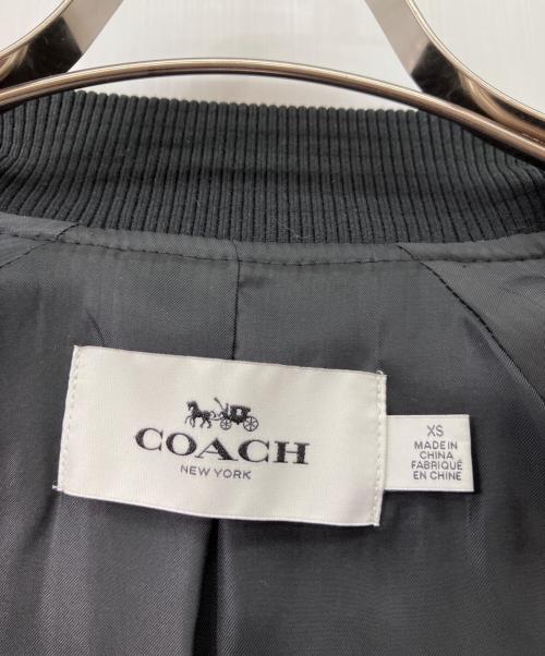 COACH（コーチ）COACH (コーチ) レザーテープスカジャン ネイビー サイズ:XSの古着・服飾アイテム