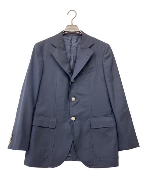 J.PRESS（ジェイプレス）J.PRESS (ジェイプレス) 段返り3B 銀ボタン シングル 紺ブレ ネイビー サイズ:A4の古着・服飾アイテム