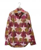 Vivienne Westwoodヴィヴィアンウエストウッド）の古着「00’s サベージ スター柄 L/S ライカ期 」｜ピンク