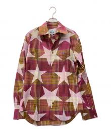 Vivienne Westwood（ヴィヴィアンウエストウッド）の古着「00’s サベージ スター柄 L/S ライカ期 」｜ピンク