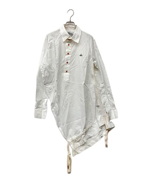 Vivienne Westwood（ヴィヴィアンウエストウッド）Vivienne Westwood (ヴィヴィアンウエストウッド) ロング丈変形絞り ホワイト サイズ:46の古着・服飾アイテム