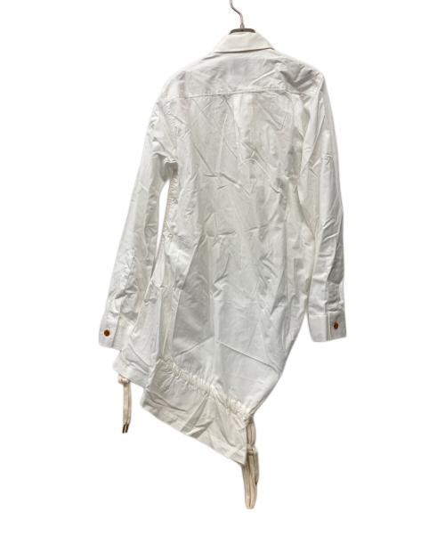 Vivienne Westwood（ヴィヴィアンウエストウッド）Vivienne Westwood (ヴィヴィアンウエストウッド) ロング丈変形絞り ホワイト サイズ:46の古着・服飾アイテム