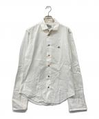 Vivienne Westwoodヴィヴィアンウエストウッド）の古着「00’s オーブ刺繍L/S ライカ社 日本製」｜ホワイト