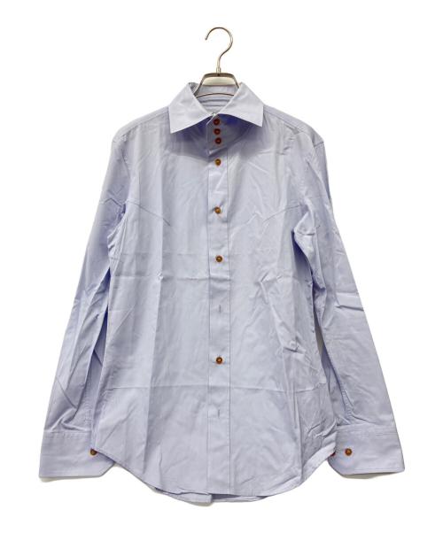 Vivienne Westwood（ヴィヴィアンウエストウッド）Vivienne Westwood (ヴィヴィアンウエストウッド) 長袖シャツ ラベンダー サイズ:46の古着・服飾アイテム