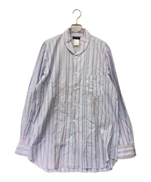 COMME des GARCONS（コムデギャルソン）COMME des GARCONS (コムデギャルソン) 90’s ワイドストライプシャツ D-TK9210 AD1995 ブルー×レッド サイズ:不明の古着・服飾アイテム