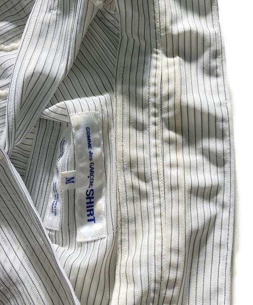 COMME des GARCONS（コムデギャルソン）COMME des GARCONS (コムデギャルソン) 90's前期デザイン ストライプシャツ D-TK9210 AD1994 ホワイト サイズ:Mの古着・服飾アイテム
