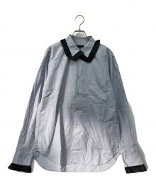 COMME des GARCONS（コムデギャルソン）の古着「フリルカラー装飾 L/S」｜ブルー