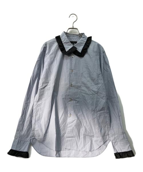 COMME des GARCONS（コムデギャルソン）COMME des GARCONS (コムデギャルソン) フリルカラー装飾 L/S ブルー サイズ:Sの古着・服飾アイテム