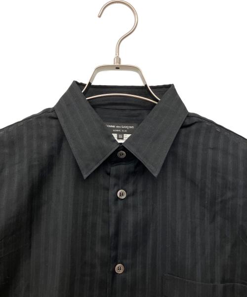 COMME des GARCONS HOMME PLUS（コムデギャルソンオムプリュス）COMME des GARCONS HOMME PLUS (コムデギャルソンオムプリュス) 00's ブラックストライプL/S ブラック サイズ:SSの古着・服飾アイテム