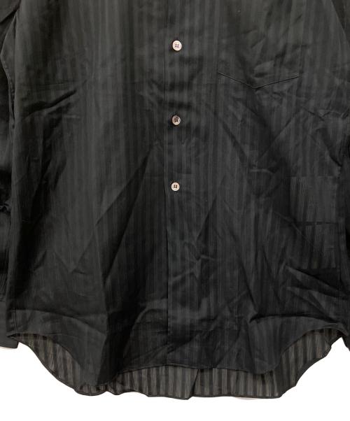COMME des GARCONS HOMME PLUS（コムデギャルソンオムプリュス）COMME des GARCONS HOMME PLUS (コムデギャルソンオムプリュス) 00's ブラックストライプL/S ブラック サイズ:SSの古着・服飾アイテム