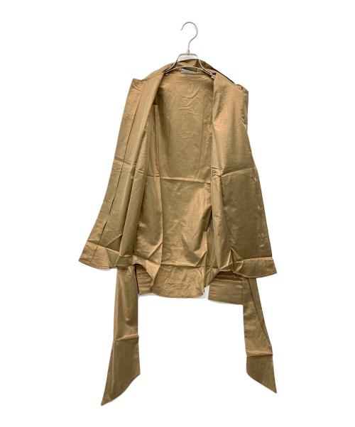 DIOR HOMME（ディオール オム）DIOR HOMME (ディオール オム) シルク混ボウタイシャツ 05AW エディ期 グラムロック期 ブロンド サイズ:37 未使用品の古着・服飾アイテム