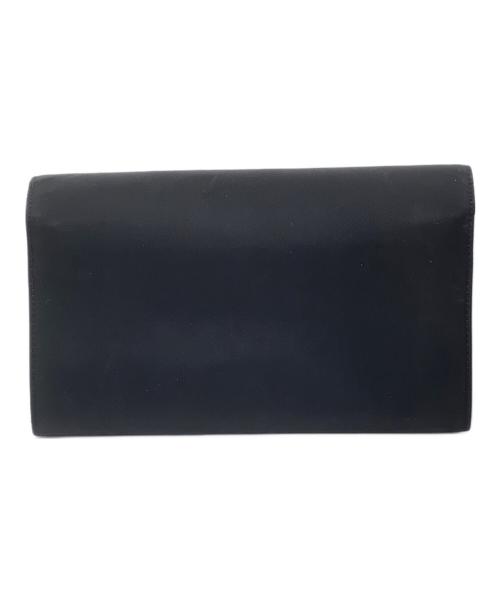 PRADA（プラダ）PRADA (プラダ) フラップウォレット ブラックの古着・服飾アイテム