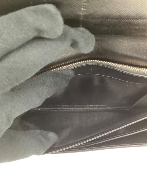 PRADA（プラダ）PRADA (プラダ) フラップウォレット ブラックの古着・服飾アイテム