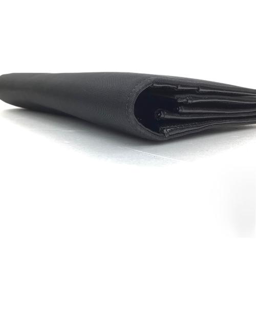 PRADA（プラダ）PRADA (プラダ) フラップウォレット ブラックの古着・服飾アイテム