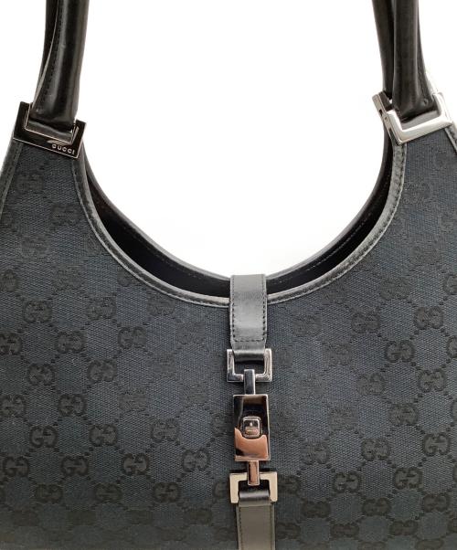 GUCCI（グッチ）GUCCI (グッチ) ハンドバック　ジャッキー ブラックの古着・服飾アイテム