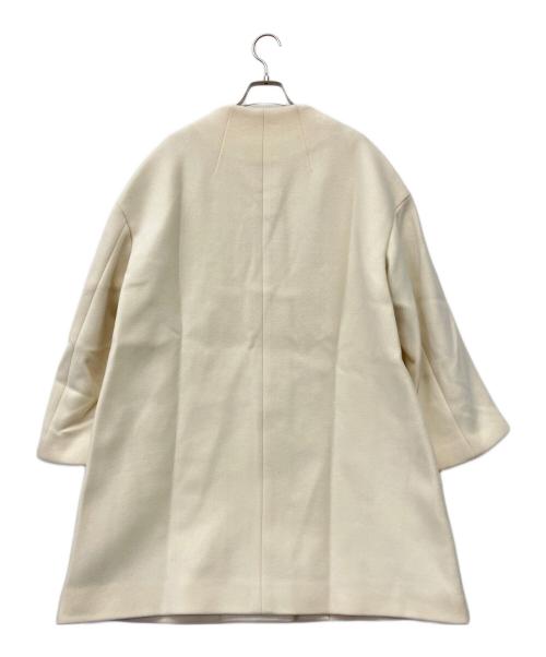 IENA（イエナ）IENA (イエナ) ボトルネックトラペーズコート ホワイト サイズ:38 未使用品の古着・服飾アイテム