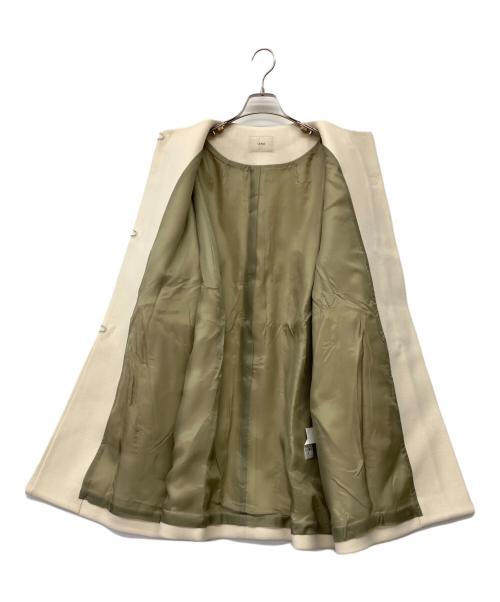 IENA（イエナ）IENA (イエナ) ボトルネックトラペーズコート ホワイト サイズ:38 未使用品の古着・服飾アイテム