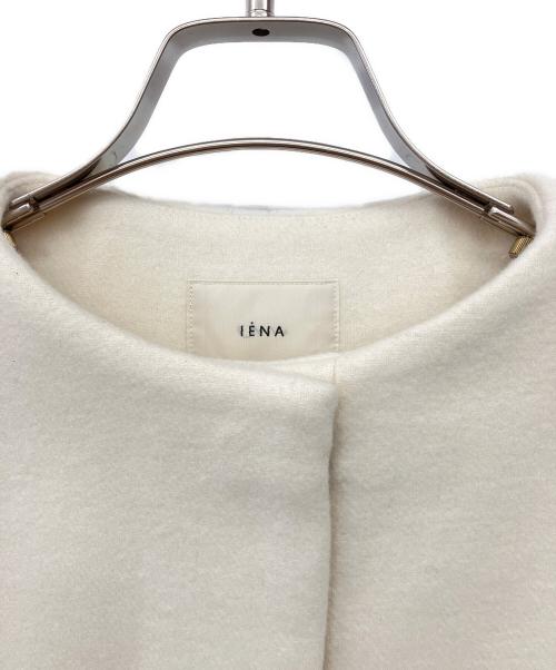 IENA（イエナ）IENA (イエナ) ボトルネックトラペーズコート ホワイト サイズ:38 未使用品の古着・服飾アイテム