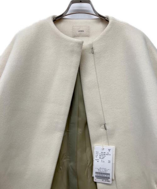 IENA（イエナ）IENA (イエナ) ボトルネックトラペーズコート ホワイト サイズ:38 未使用品の古着・服飾アイテム