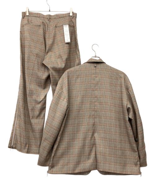 A'GEM/9（エージェムナイン）A'gem/9 (エージェムナイン) セットアップスーツ ブラウン サイズ:L 未使用品の古着・服飾アイテム