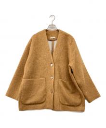YORI（ヨリ）の古着「ウールモヘアシャギージャケット」｜ブラウン