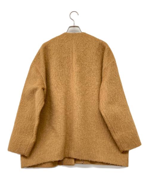 YORI（ヨリ）yori (ヨリ) ウールモヘアシャギージャケット ブラウン サイズ:Fの古着・服飾アイテム