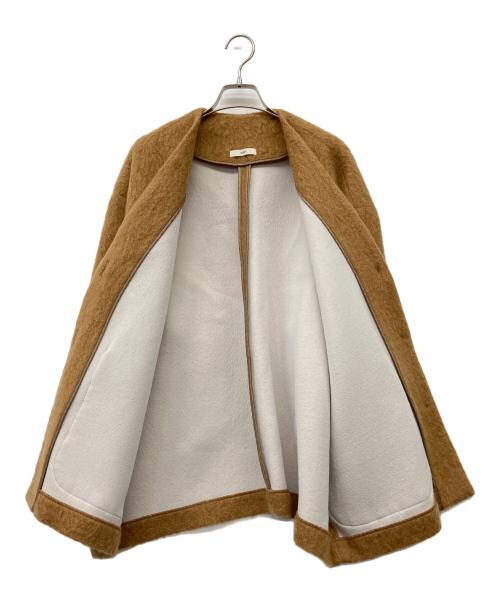 YORI（ヨリ）yori (ヨリ) ウールモヘアシャギージャケット ブラウン サイズ:Fの古着・服飾アイテム