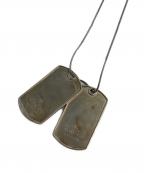 GUCCIグッチ）の古着「ドッグタグ ダブルプレート」