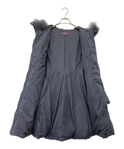 RUIRUE BOUTIQUE（ルイルエブティック）RUIRUE BOUTIQUE (ルイルエブティック) フォックスファー付ダウンコート ネイビー サイズ:Lの古着・服飾アイテム