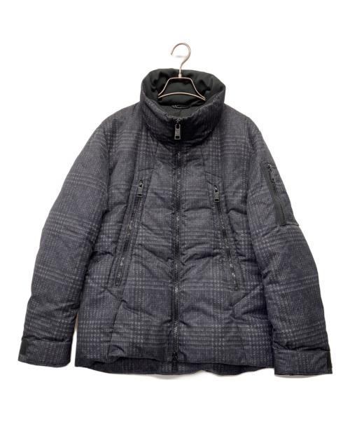 BLACK LABEL CRESTBRIDGE（ブラックレーベル クレストブリッジ）BLACK LABEL CRESTBRIDGE (ブラックレーベル クレストブリッジ) BLACK LABEL CRESTBRIDGEダウンジャケット ネイビー×ブラック サイズ:Mの古着・服飾アイテム