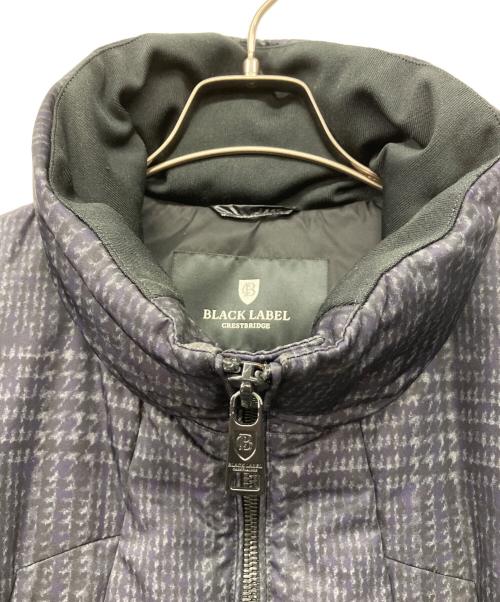BLACK LABEL CRESTBRIDGE（ブラックレーベル クレストブリッジ）BLACK LABEL CRESTBRIDGE (ブラックレーベル クレストブリッジ) BLACK LABEL CRESTBRIDGEダウンジャケット ネイビー×ブラック サイズ:Mの古着・服飾アイテム