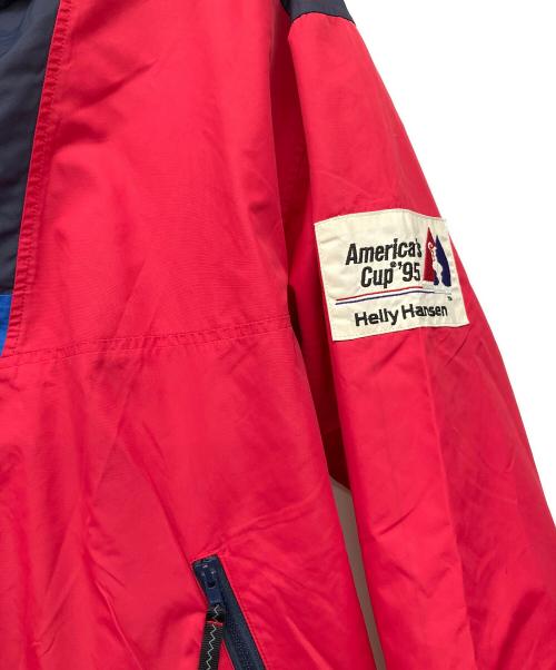 HELLY HANSEN（ヘリーハンセン）HELLY HANSEN (ヘリーハンセン) アノラックパーカー レッド×ネイビー サイズ:Lの古着・服飾アイテム