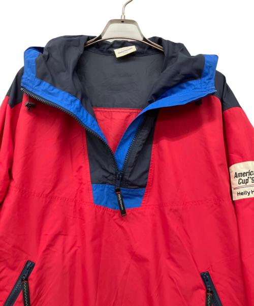 HELLY HANSEN（ヘリーハンセン）HELLY HANSEN (ヘリーハンセン) アノラックパーカー レッド×ネイビー サイズ:Lの古着・服飾アイテム