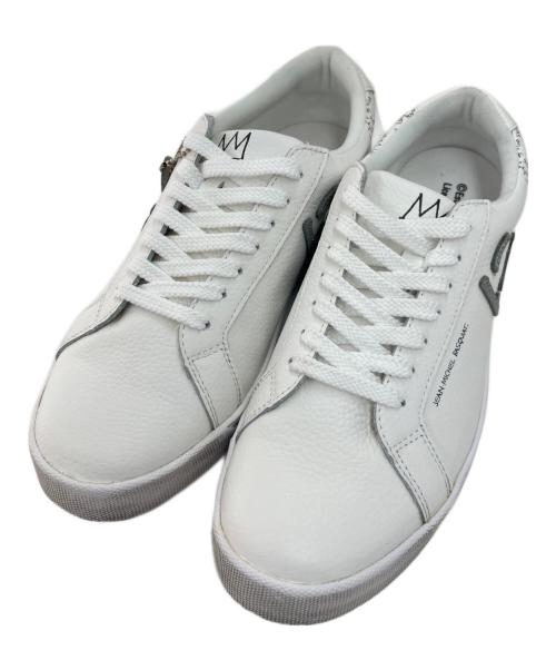 Sangacio（サンガッチョ）Sangacio (サンガッチョ) Jean-Michel Basquiat (ジャン ミシェル バスキア) ローカットスニーカー ホワイト サイズ:26cm 未使用品の古着・服飾アイテム