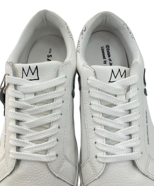 Sangacio（サンガッチョ）Sangacio (サンガッチョ) Jean-Michel Basquiat (ジャン ミシェル バスキア) ローカットスニーカー ホワイト サイズ:26cm 未使用品の古着・服飾アイテム