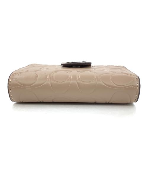 COACH（コーチ）COACH (コーチ) ミディアム コーナー ジップ ウォレット・シグネチャー トープの古着・服飾アイテム