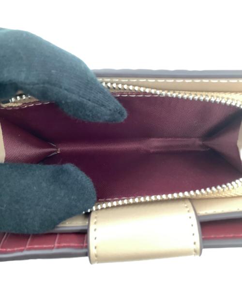 COACH（コーチ）COACH (コーチ) ミディアム コーナー ジップ ウォレット・シグネチャー トープの古着・服飾アイテム