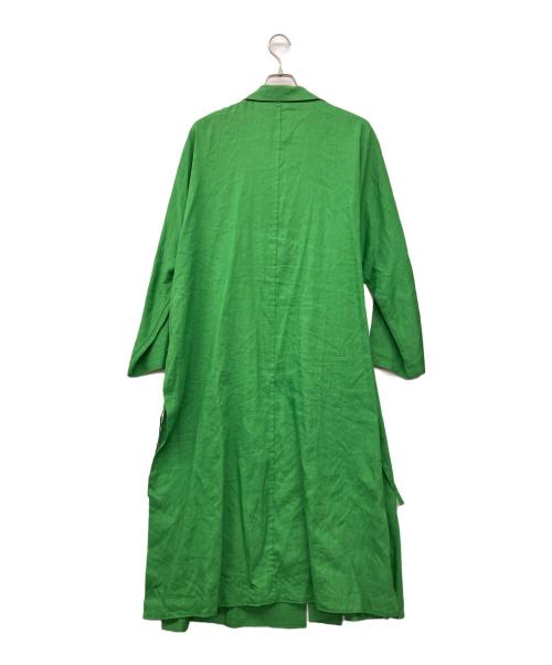 PINE（パイン）pine (パイン) ロングコート グリーン サイズ:40の古着・服飾アイテム