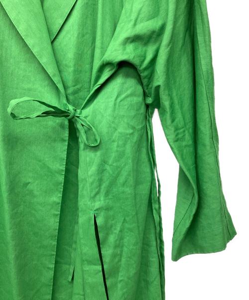 PINE（パイン）pine (パイン) ロングコート グリーン サイズ:40の古着・服飾アイテム